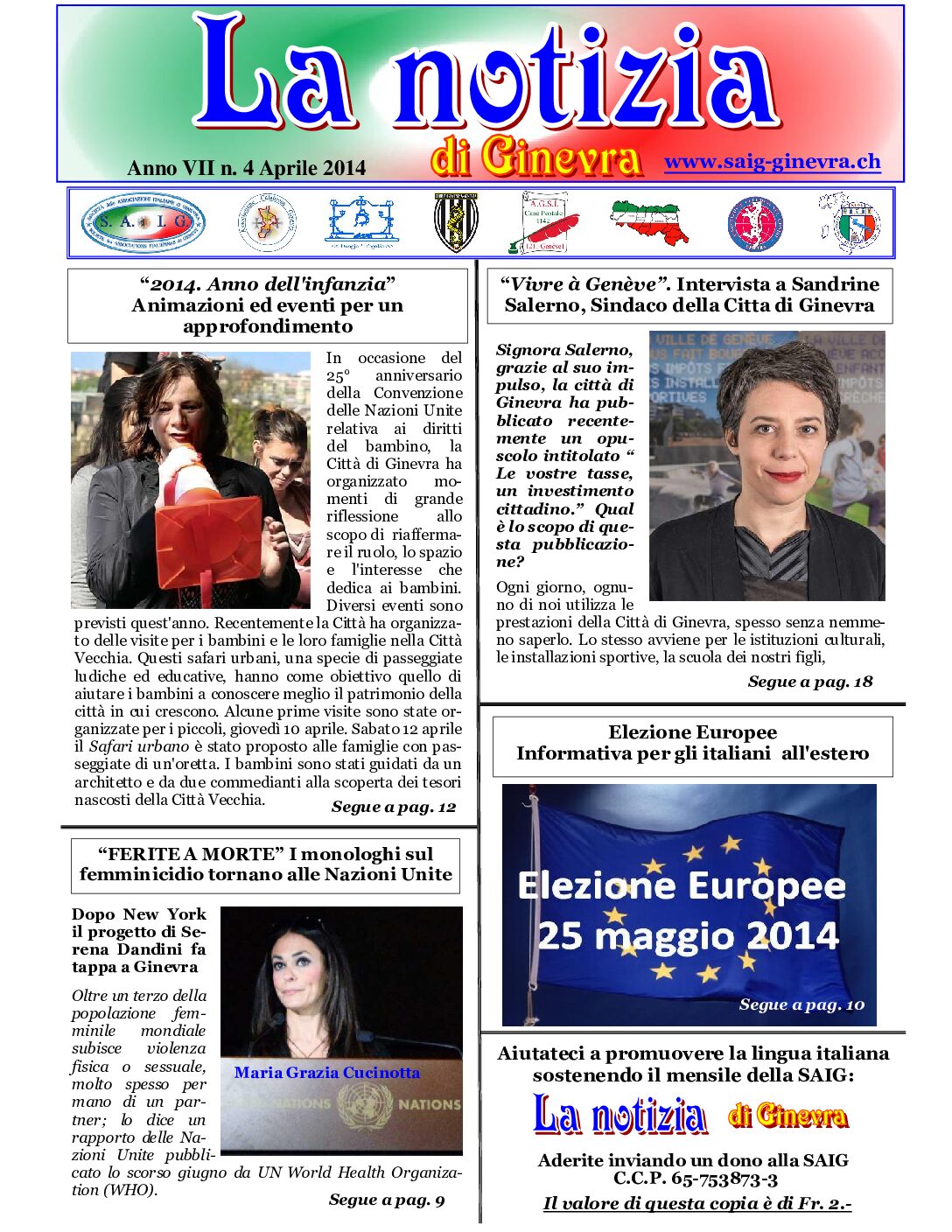 La Notizia Aprile 2014