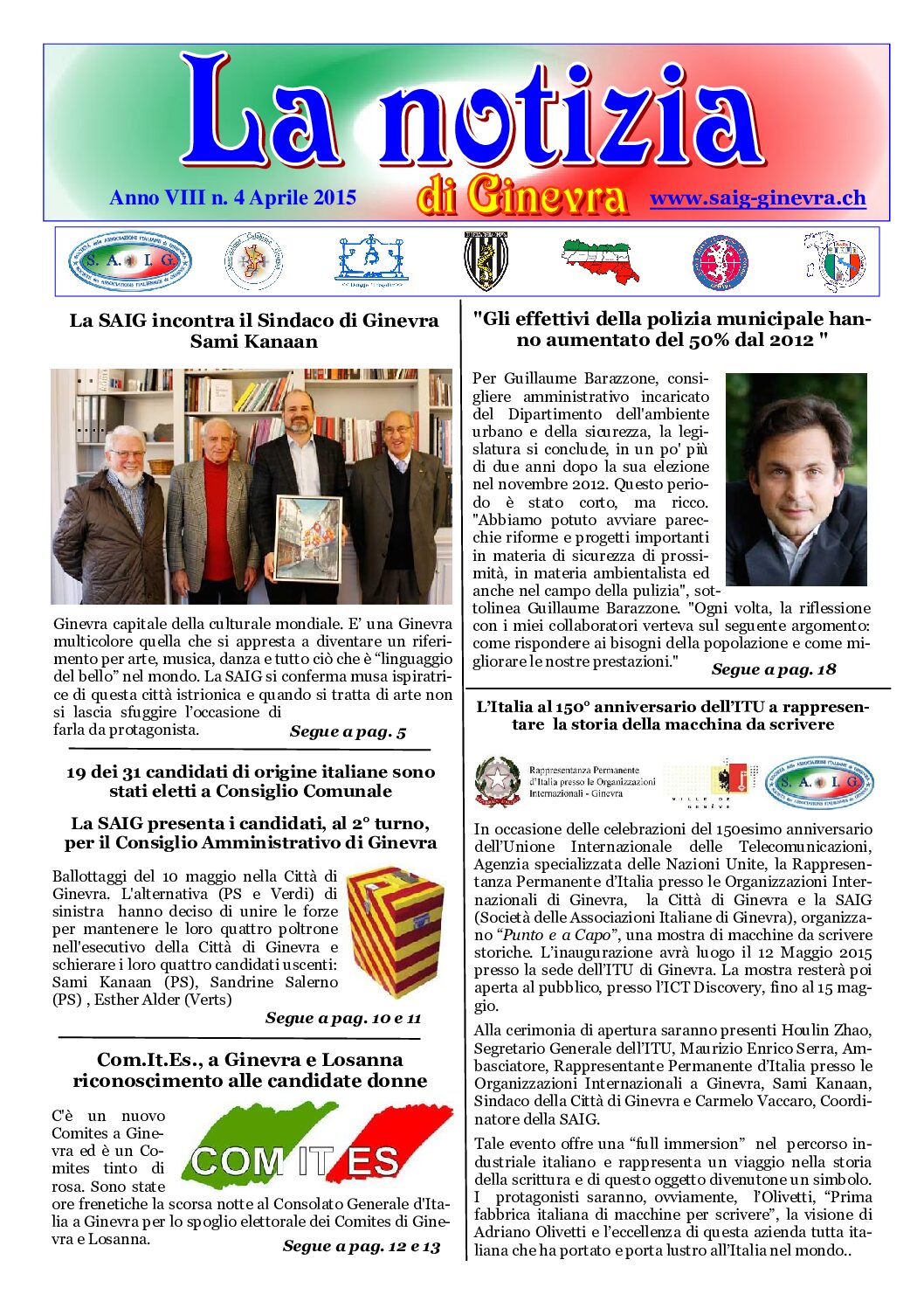 La Notizia Aprile 2015