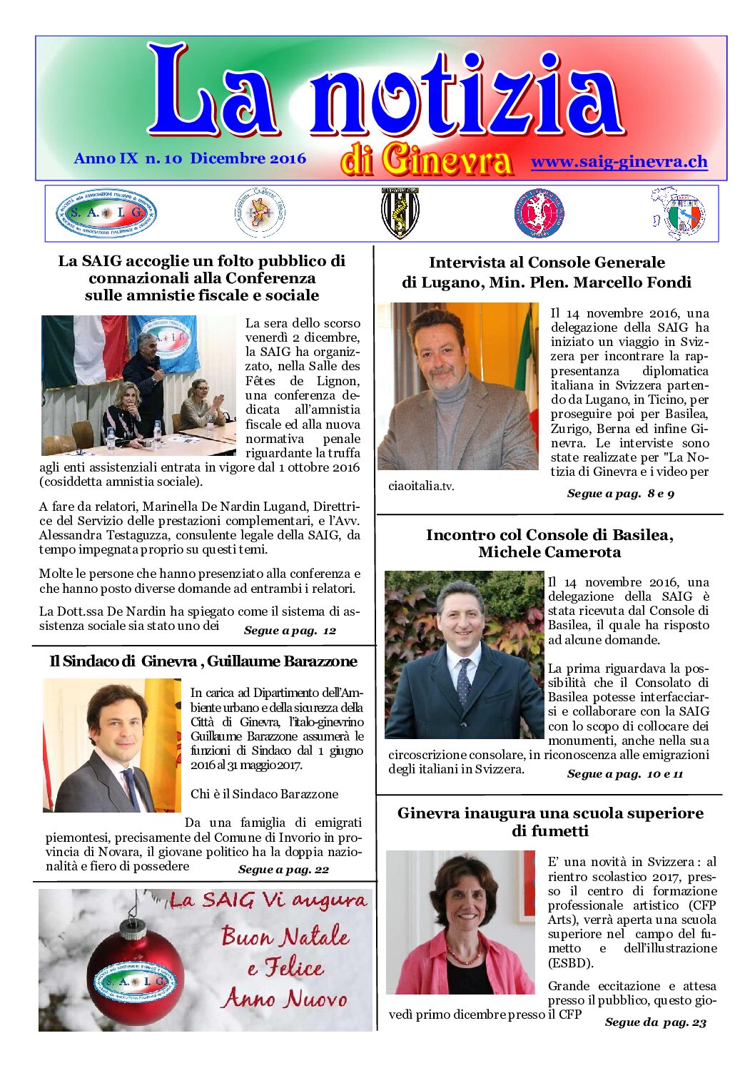 La Notizia Dicembre 2016