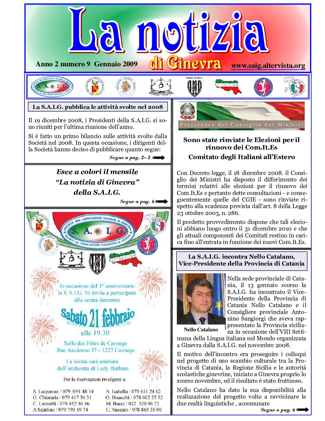 La Notizia Gennaio 2009