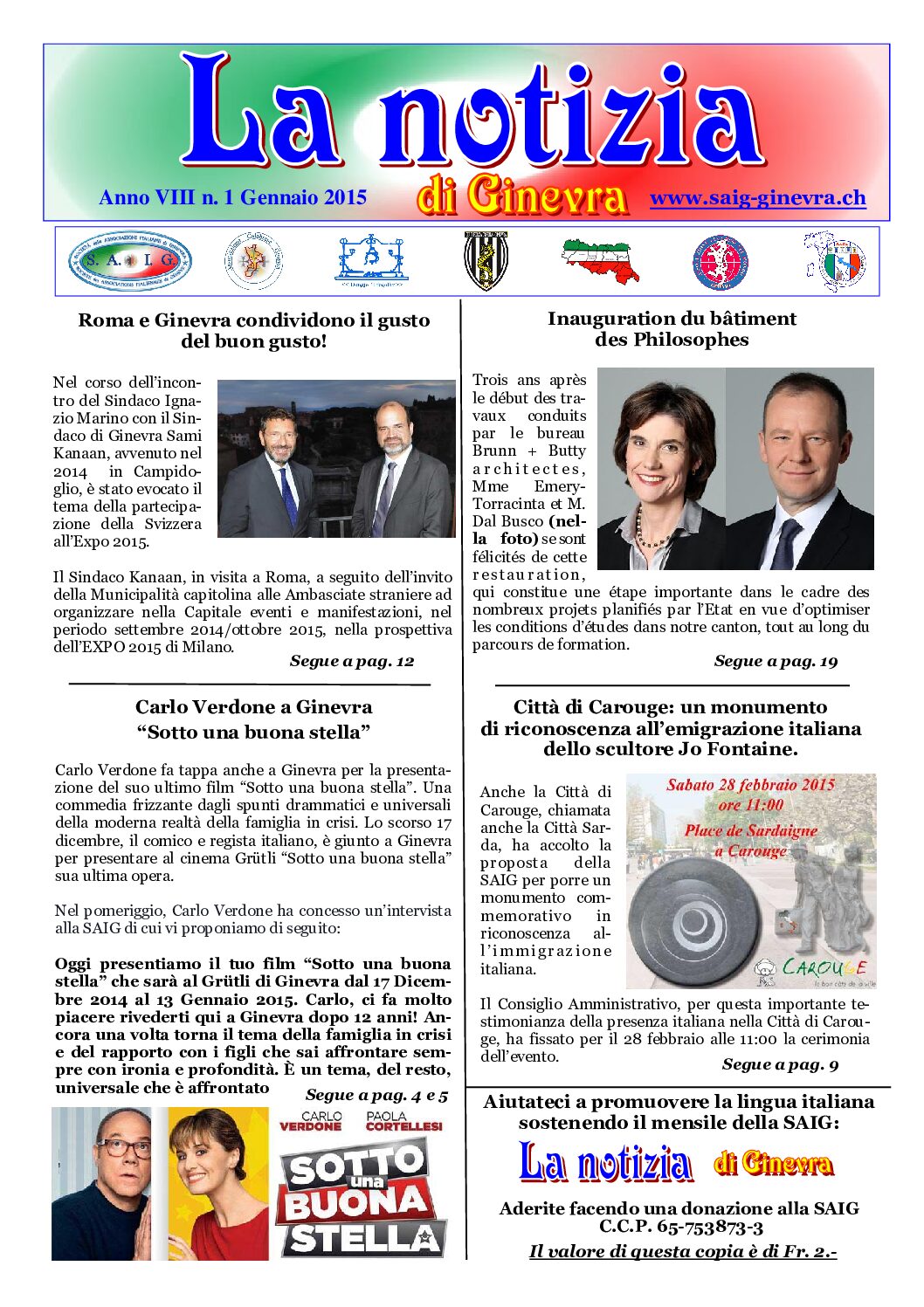 La Notizia Gennaio 2015