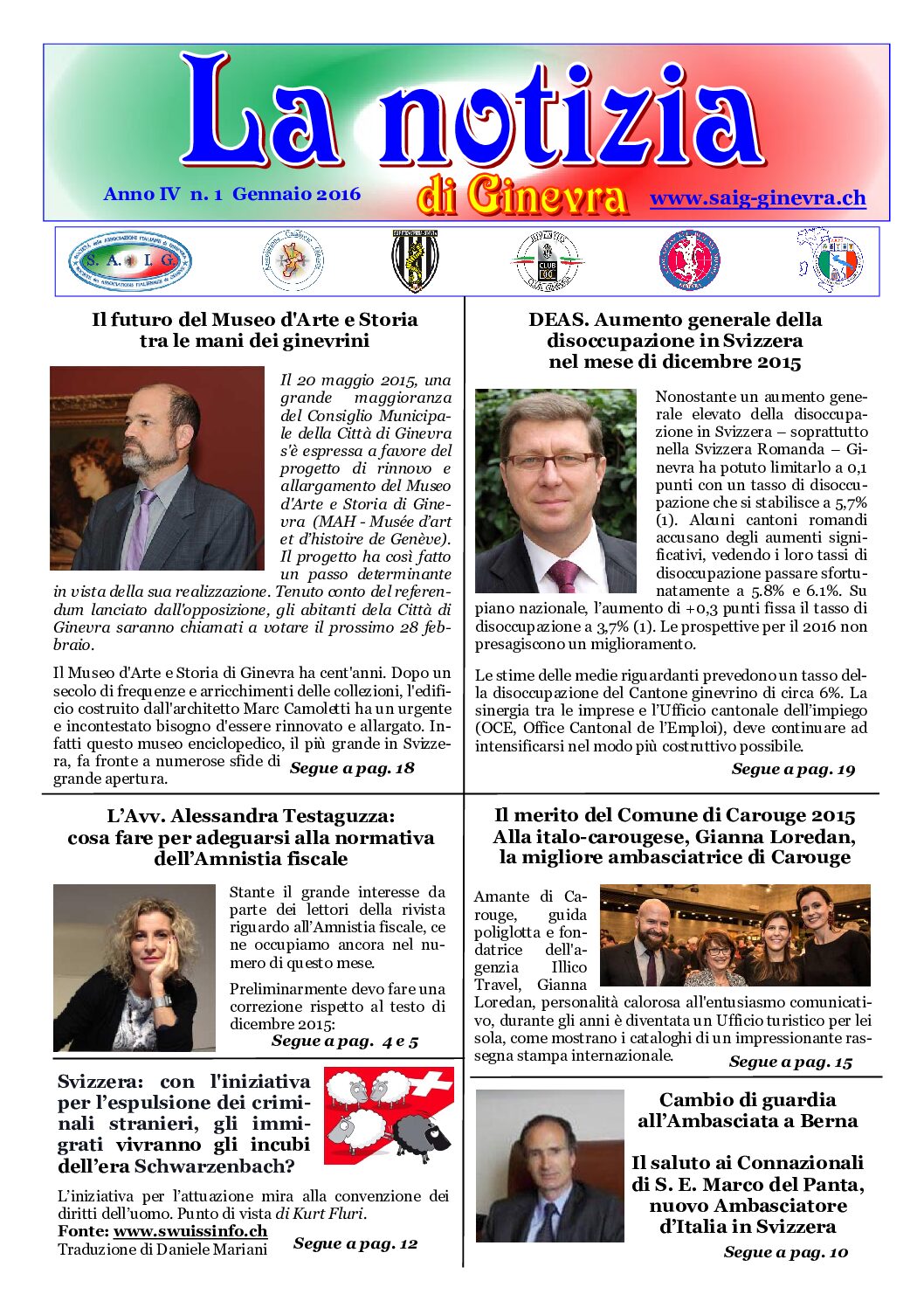 La Notizia Gennaio 2016