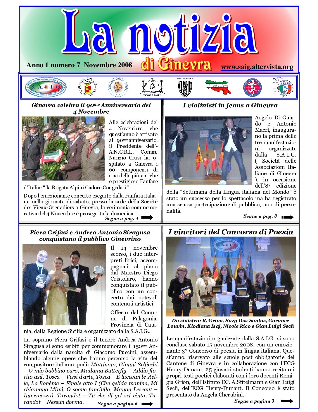 La Notizia Novembre 2008