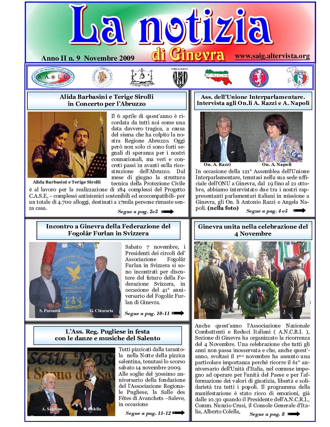 La Notizia Novembre 2009