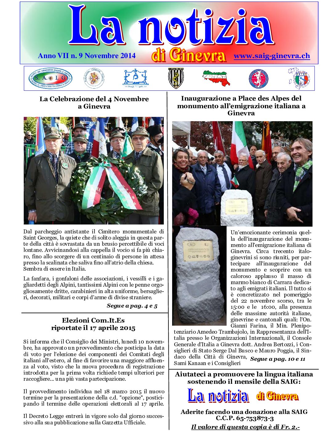 La Notizia Novembre 2014
