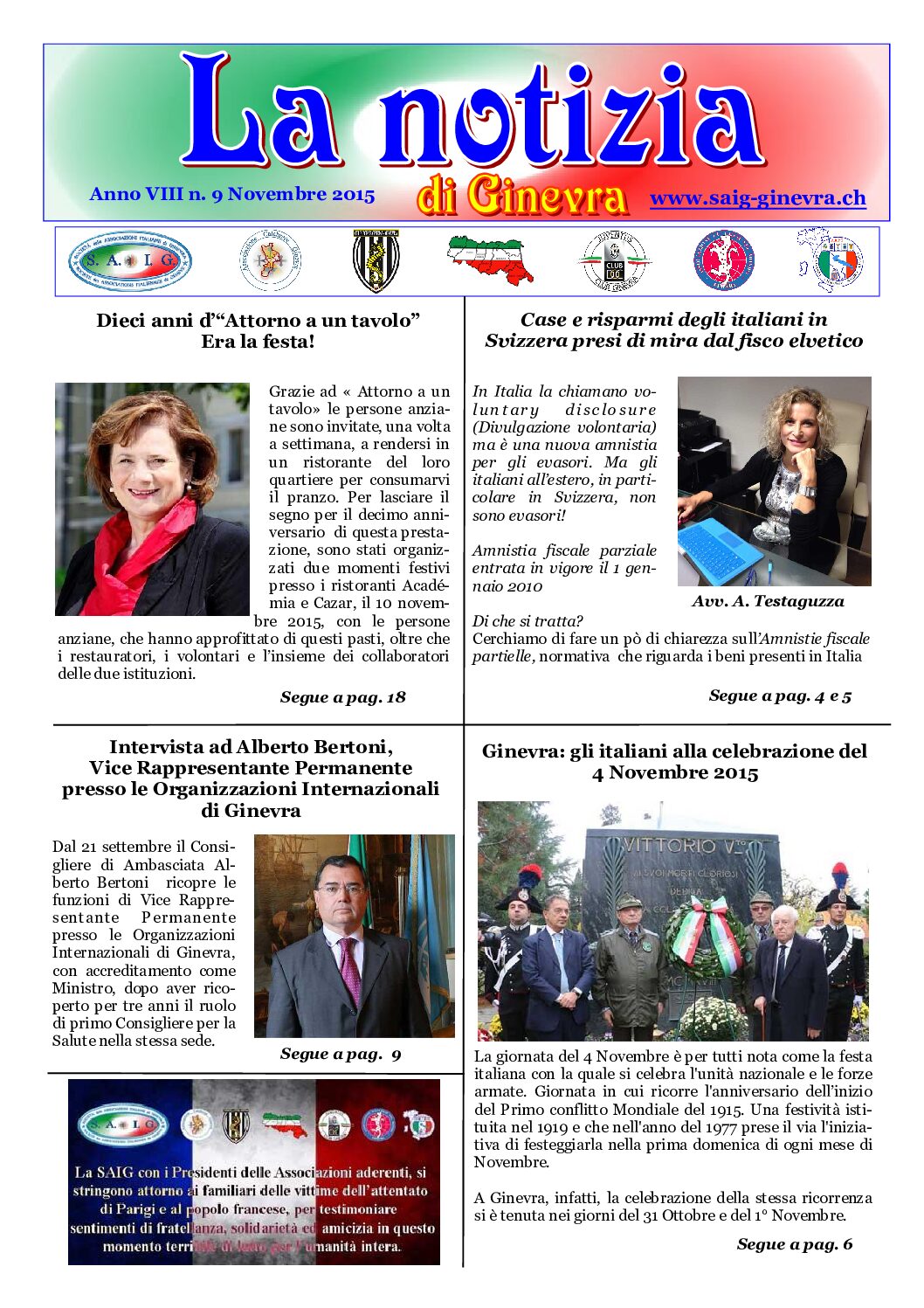La Notizia Novembre 2015