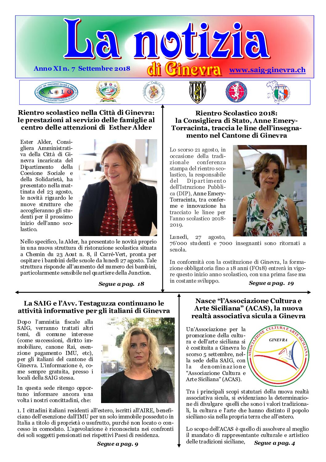 La Notizia Settembre 2018
